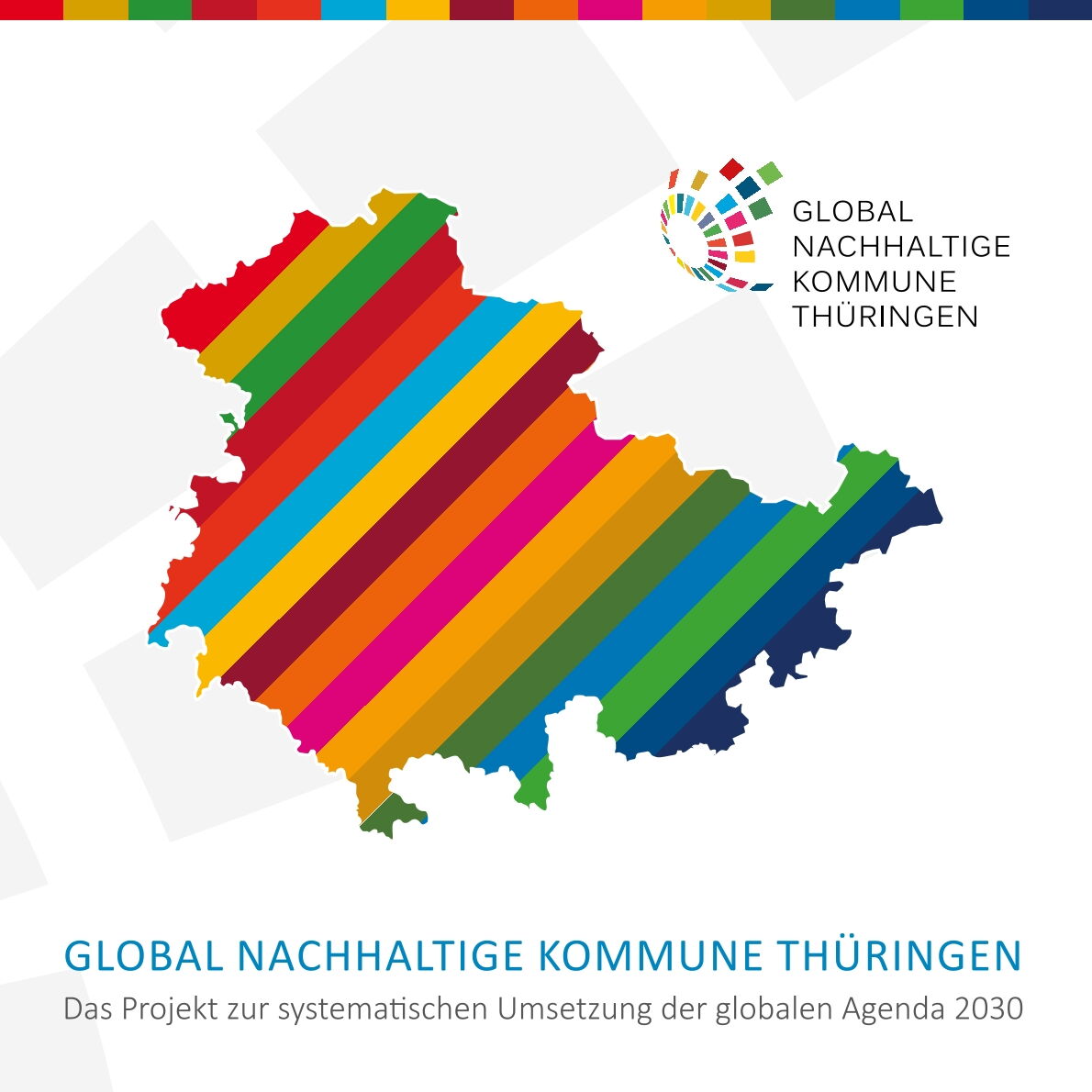 Titelbild der Broschüre Global Nachhaltige Kommune Thüringen. Das Projekt zur systematischen Umsetzung der globalen Agenda 2030